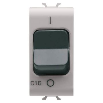 Disjunctor miniatural Gewiss Chorus Monochrome 1P N C16 3KA 1 modul Bej GW13468