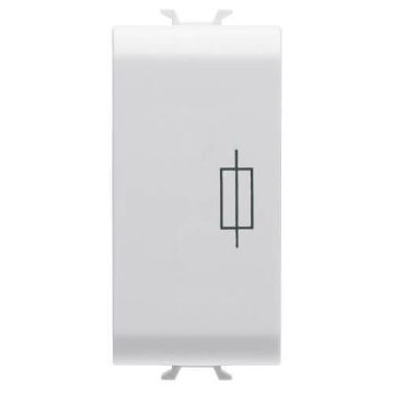 Portfuzibil Gewiss Chorus Monochrome 16A 1 modul Alb Satinat GW15491