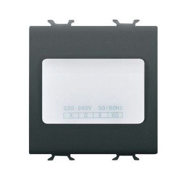 Lampa LED siguranta Gewiss Chorus Monochrome 2 module 1h Negru GW12663