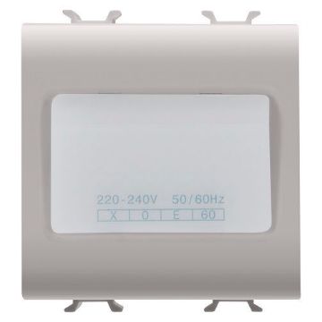 Lampa LED siguranta Gewiss Chorus Monochrome 2 module 1h Bej GW13663