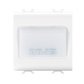 Lampa LED Siguranta Gewiss Chorus Monochrome 2 module 1h Alb Satinat GW15663