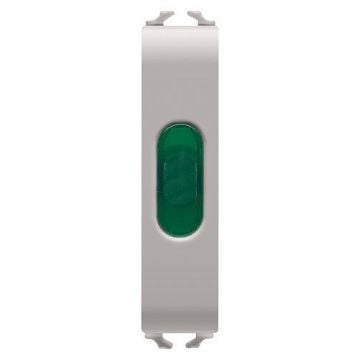 Lampa LED indicare Gewiss Chorus Monochrome 1/2 modul Bej-Verde GW13642