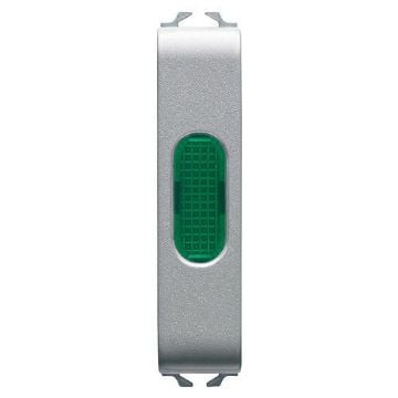 Lampa LED indicare Gewiss Chorus Monochrome 1/2 modul Titan-Verde GW14642
