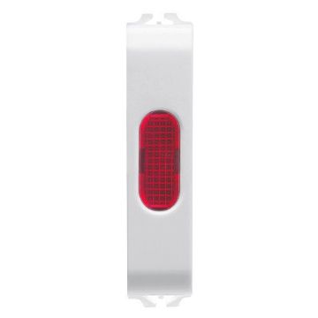 Lampa LED indicare Gewiss Chorus Monochrome 1/2 modul Alb-Rosu GW10643