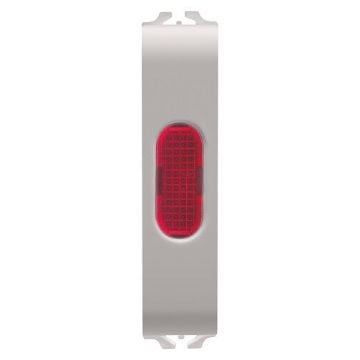 Lampa LED indicare Gewiss Chorus Monochrome 1/2 modul Bej-Rosu GW13643