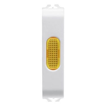 Lampa LED indicare Gewiss Chorus Monochrome 1/2 modul Alb-Ambra GW10644