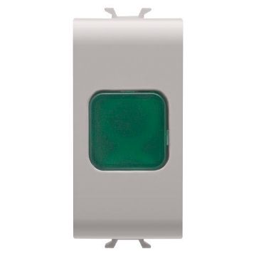 Lampa LED indicare Gewiss Chorus Monochrome 1 modul Bej-Verde GW13622