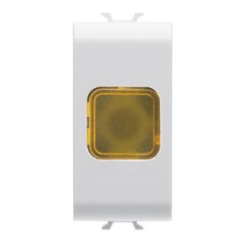 Lampa LED indicare Gewiss Chorus Monochrome 1 moldul Alb-Ambra GW10624