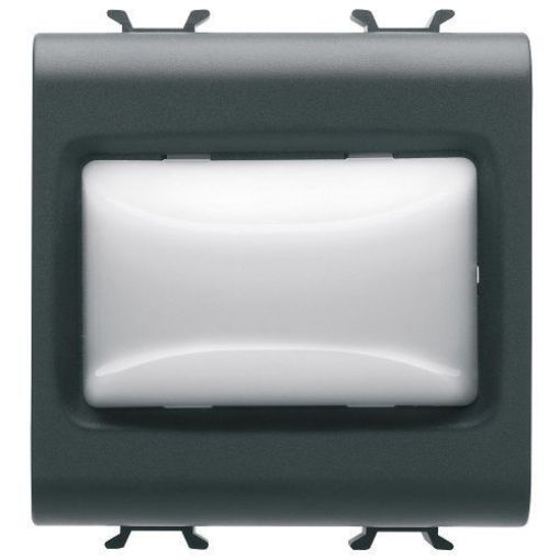 Poza cu Lampa LED indicare Gewiss Chorus Monochrome 2 module Negru-Opal GW12631