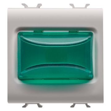 Lampa LED indicare Gewiss Chorus Monochrome 2 module Bej-Verde GW13632