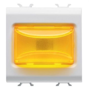 Lampa LED indicare Gewiss Chorus Monochrome 2 module Alb-Ambra GW10634