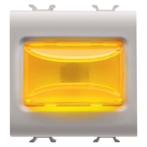 Imagine Lampa LED indicare Gewiss Chorus Monochrome 2 module Bej-Ambra GW13634