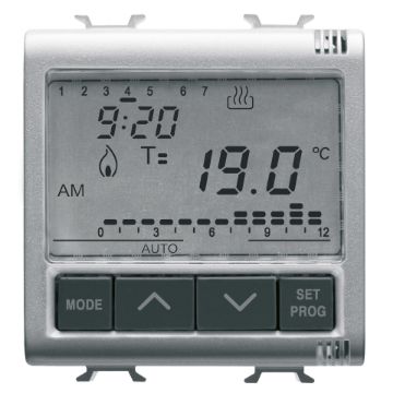 Termostat Gewiss Chorus Monochrome 2 module 230V Titan GW14703