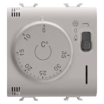 Termostat LED Gewiss Chorus Monochrome 2 module 230V Bej GW13705