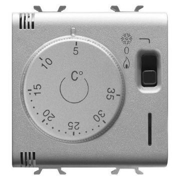Termostat LED Gewiss Chorus Monochrome 2 module 230V Titan GW14705