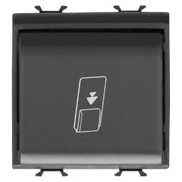 Cititor card LED Gewiss Chorus Monochrome 1P NA-16AX 2M Negru GW12039
