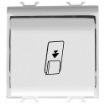 Cititor card LED Gewiss Chorus Monochrome 1P NA-16AX 2M Alb Satinat GW15039