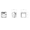 Cititor card LED Gewiss Chorus Monochrome 1P NA-16AX 2M Alb Satinat GW15039