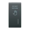 Tasta LED difuzor DND Gewiss Chorus Monochrome 1 modul Negru GW12731