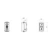 Indicator lampa dublu DND/MUR Gewiss Chorus Monochrome 1 modul Alb GW10736