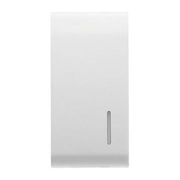 Buton LED interschimbabil Gewiss Chorus Antibacterian 1 modul Alb GW10738AB