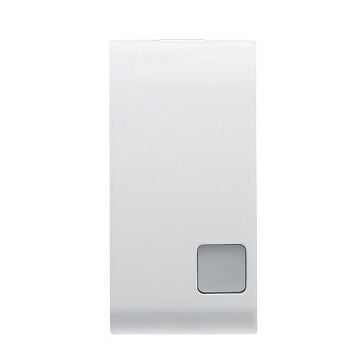 Buton LED interschimbabil Gewiss Chorus Antibacterian 1 modul Alb GW10739AB