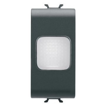 Lampa LED indicare Gewiss Chorus Monochrome 1 modul Negru-Opal GW12621