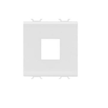 Adaptor priza Gewiss Chorus Monochrome Keystone 2 module Alb GW10433