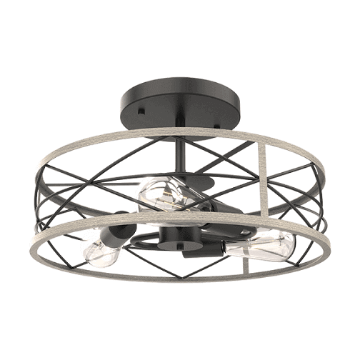 Plafoniera living Elmark Emma 955EMMA3C/BL