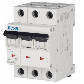 Siguranta automata Eaton 6A 3P 6KA PL6-C6/3 286598