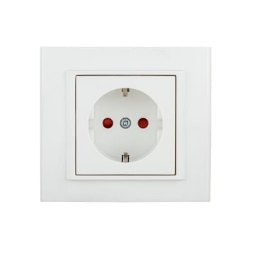 Priza Schuko Ovivo protectie copii Mina ST Natural alb OV00438