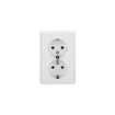 Priza Schuko Ovivo dubla PT Nivo alb OV00672