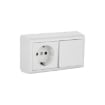Intrerupator cu Priza Schuko Ovivo PT Nivo alba OV00678