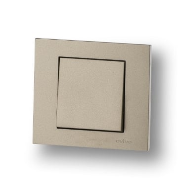 Intrerupator ST Ovivo Grano Metalic titan OV00201