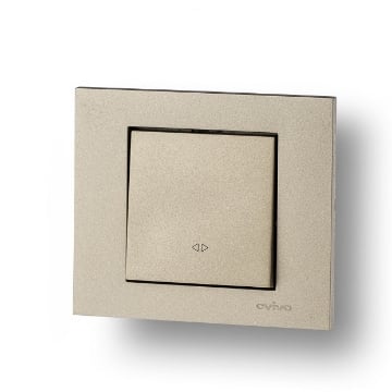 Intrerupator Cruce Ovivo ST Grano Metalic titan OV00208