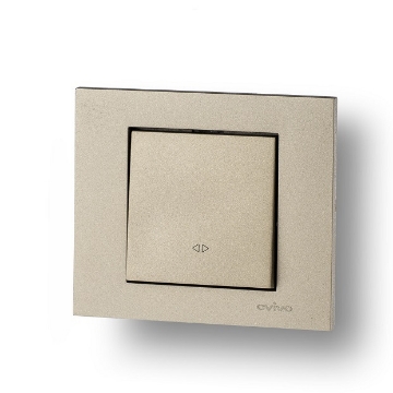 Intrerupator Cruce Ovivo ST Grano Metalic titan OV00208