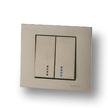 Comutator LED Ovivo ST Grano Metalic titan OV00213