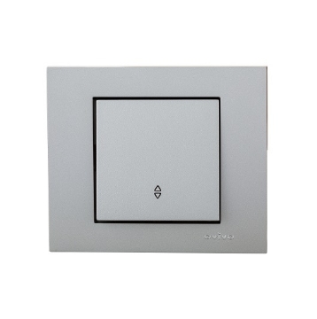 Intrerupator Revenire Ovivo ST Grano Metalic argintiu OV00103