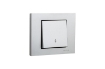 Intrerupator Cap Scara Ovivo ST Grano Metalic argintiu OV00106