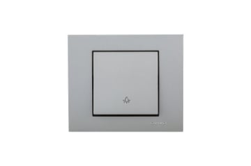 Intrerupator Cruce ST Ovivo Grano Metalic argintiu OV00108