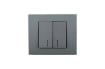 Comutator Ovivo cu Led ST Grano Metalic fumuriu OV00163