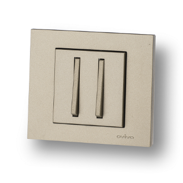 Comutator Ovivo slim ST Grano Metalic titan OV00217