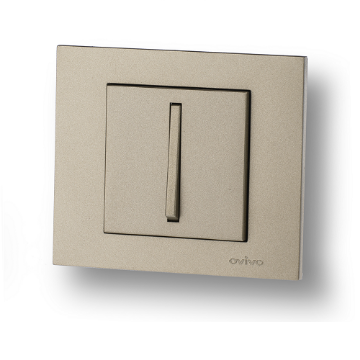 Intrerupator Cap Scara Ovivo slim ST Grano Metalic titan OV00221