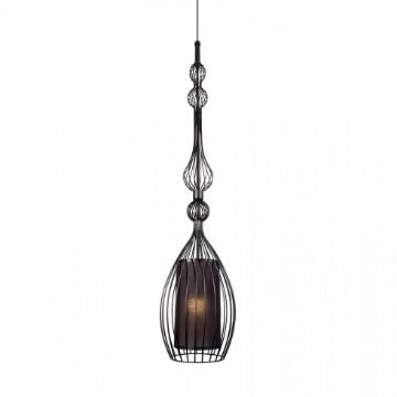 Pendul living Nowodvorski Abi L Black 8864 otel negru