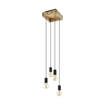 Lustra Eglo Wootton Black-Brown 43591