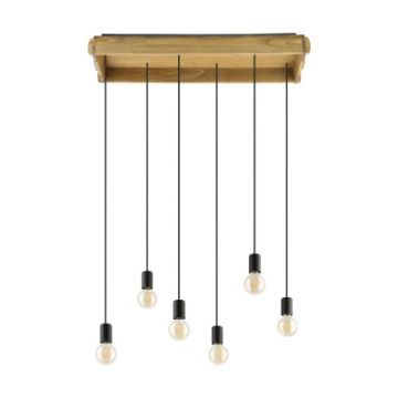 Lustra Eglo Wootton Black-Brown 43592