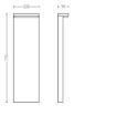 Stalp LED exterior Philips Bustan Anthracite 2x4.5W lumina neutra PC01414