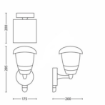 Aplica exterior Philips MyGarden Creek Black senzor miscare 60W PC02100