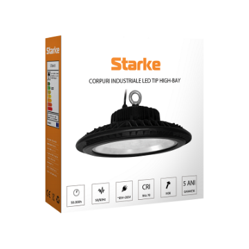 Corp highbay LED Starke 150W 4000k 13500lm IP65 gri ST00338