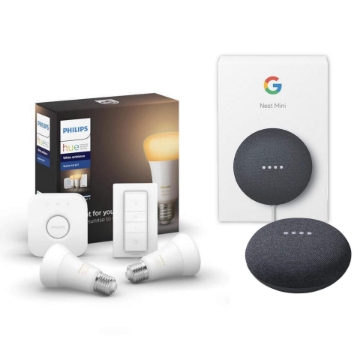 Picture of Pachet Philips Hue 9W E27 White Ambiance + Google Nest